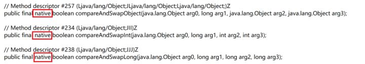 Java中真正的CAS操作调用的native方法